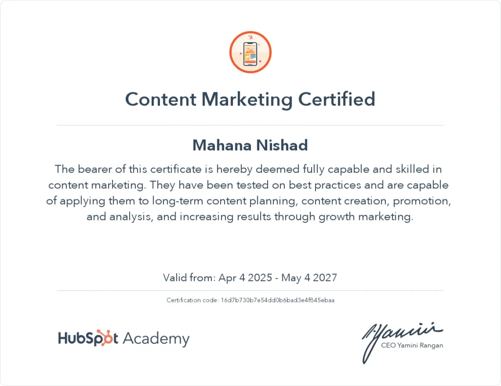 digital-marketing-certificate of content marketing